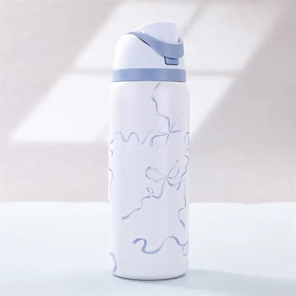 32oz Full Printing Stainless Steel Freesip Water Bottle