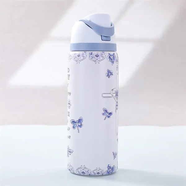 32oz Full Printing Stainless Steel Freesip Water Bottle