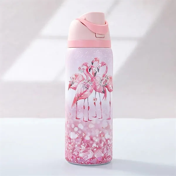 32oz Full Printing Stainless Steel Freesip Water Bottle