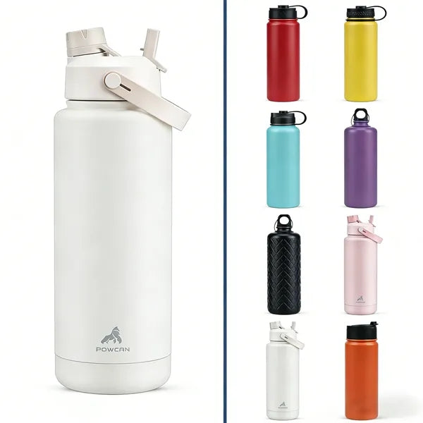 12oz Stainless Steel Straw Tumbler with Logo