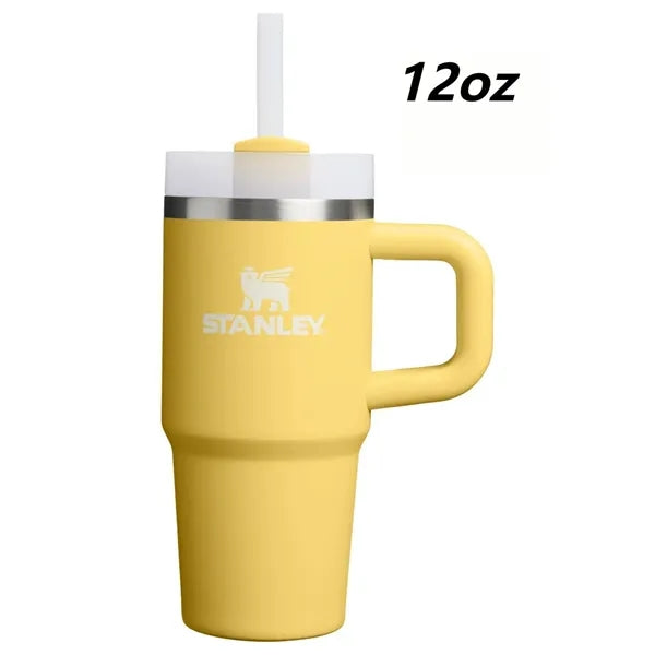 Stainless Steel Straw Tumbler with Logo