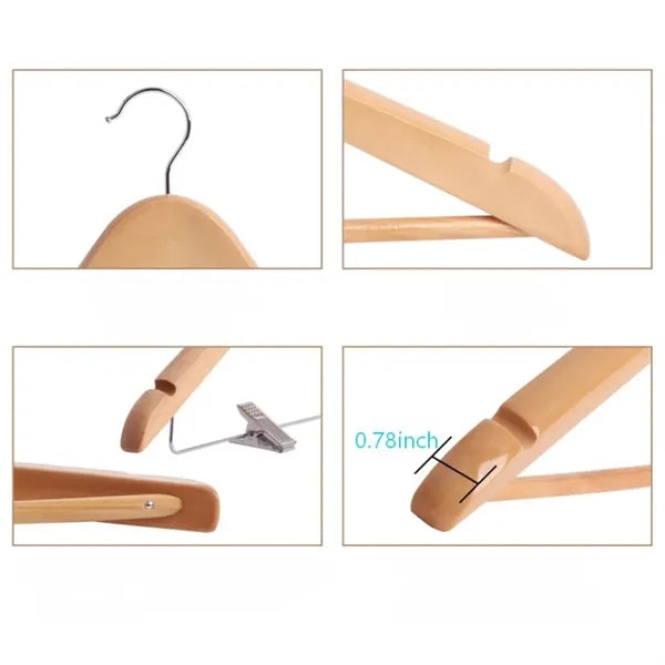 Heavy Duty Wood Suit Hangers