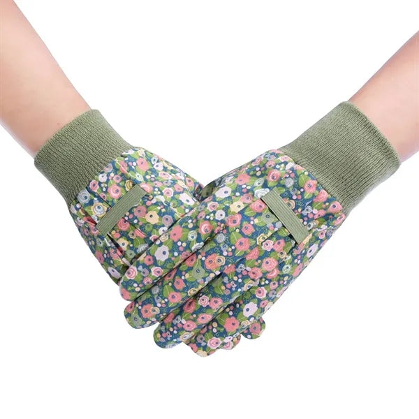 Gardening Protective Gloves With PVC Dispensing
