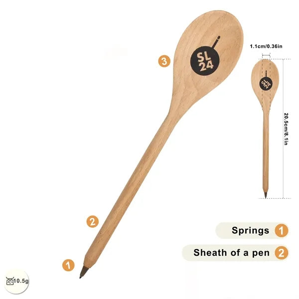 Eco-Friendly Spoon Shaped Ballpoint Pen