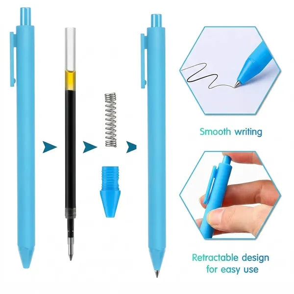 Classic Ballpoint Pen Click Plastic Pen With Logo