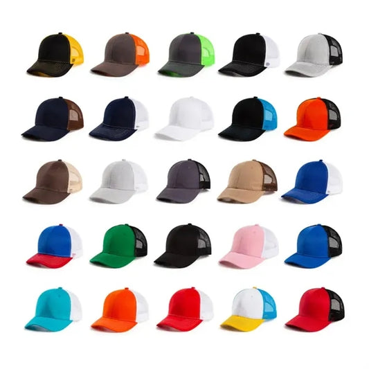 Adjustable Blank Mesh Back Ball Caps