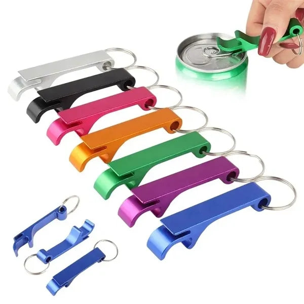 Aluminum Can & Bottle Opener Keychain
