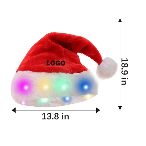 Lighted Christmas Santa Hat