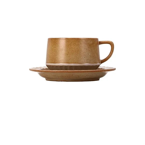 Vintage Nordic Coffee Cup Set Stoneware Ceramic, Ja