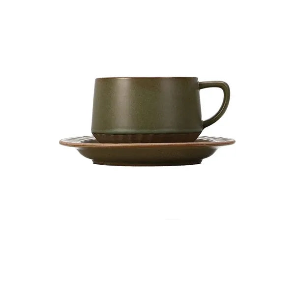 Vintage Nordic Coffee Cup Set Stoneware Ceramic, Ja