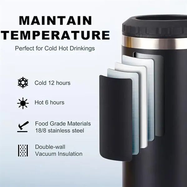 4 in 1 Can Cooler Tumblers with 2 lids 14 Oz