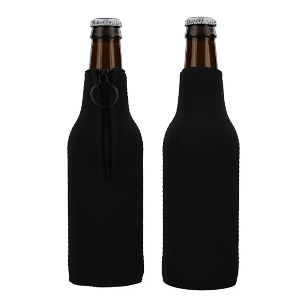 Neoprene Zippered Bottle Cooler