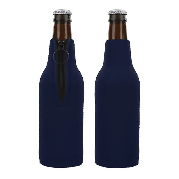 Neoprene Zippered Bottle Cooler