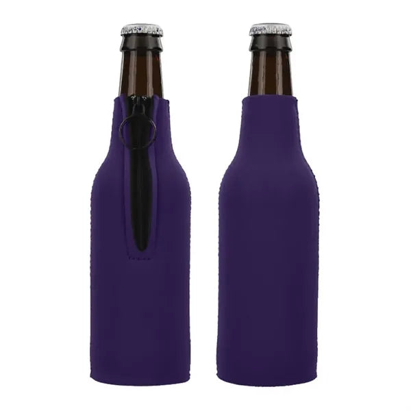 Neoprene Zippered Bottle Cooler