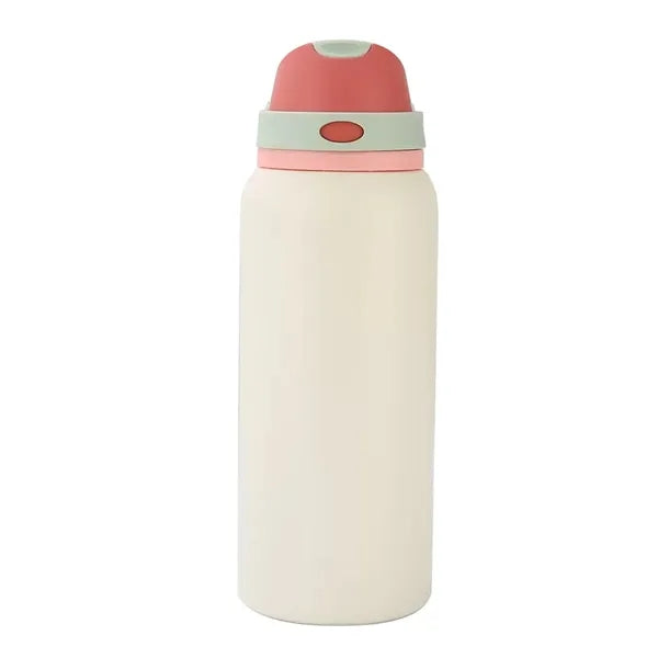 32oz Stainless Steel Insulated Water Bottle w/ Handle&Straw