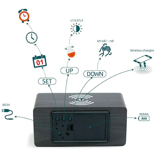 Multifunctional Electronic Alarm Clock