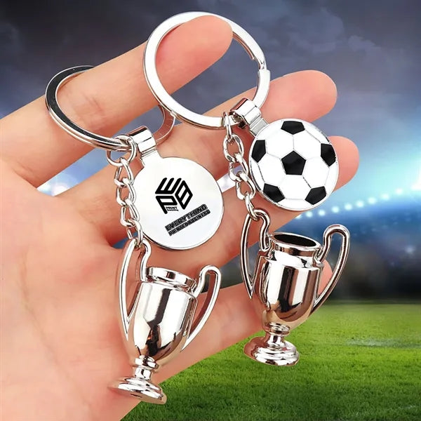 2026 World Cup Soccer Trophy Keychain