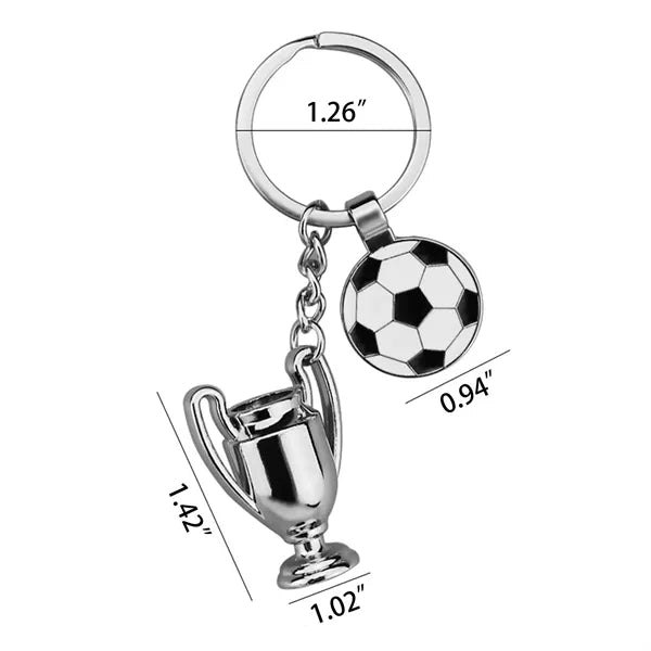 2026 World Cup Soccer Trophy Keychain
