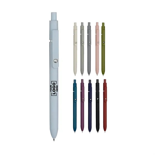 Stylish Soft Touch Ballpoint Pen w/ Stress Reliever