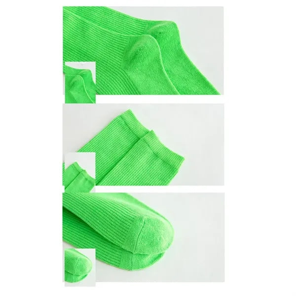 Ladies Spring Autumn Sports Athletic Crew Socks