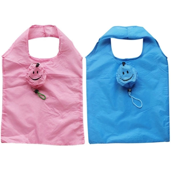 Smile Face Foldable Shopping Tote Bag