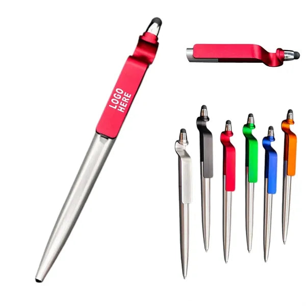 Stylish Touch Screen Ballpoint Pen w/ Phone Stand