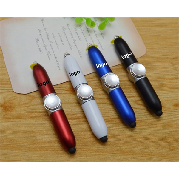 LED Spinner Stress Relief Fingertip Gyro Ball-Point Pen