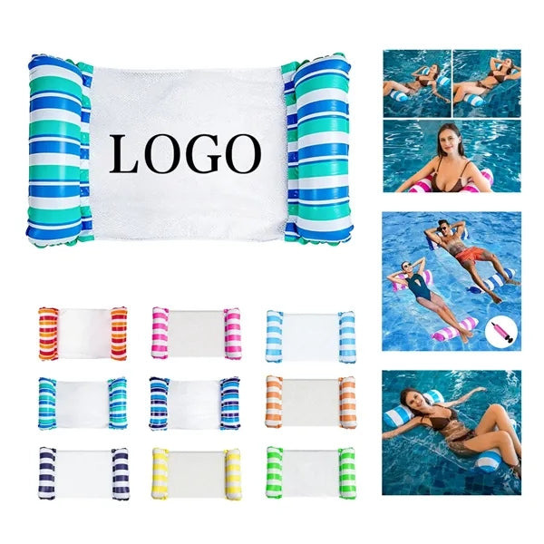Inflatable Pool Float Hammock with Air Pump