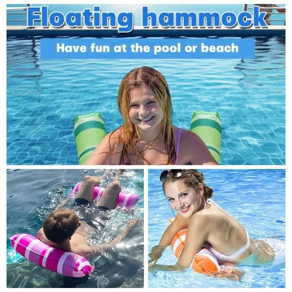 Inflatable Pool Float Hammock with Air Pump