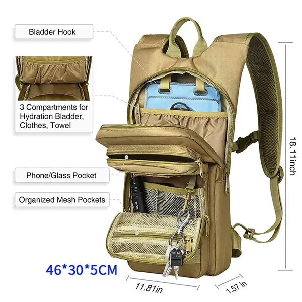Outdoor Cycling Backpack Lightweight Portable Water Bladder