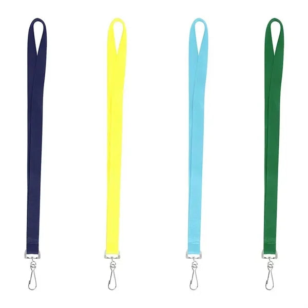 3/4" Custom Open Ended Polyester Lanyard W/ Dual Attachments