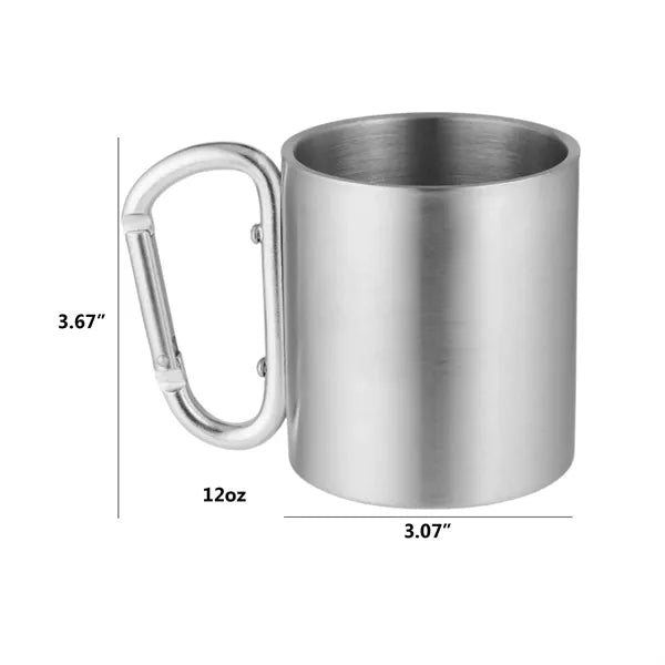 Double Wall Stainless Steel Cup with Carbiner