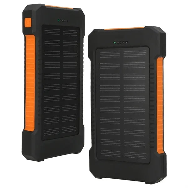 8000mAh Eco Friendly Solar Powered Power Bank With LED Light