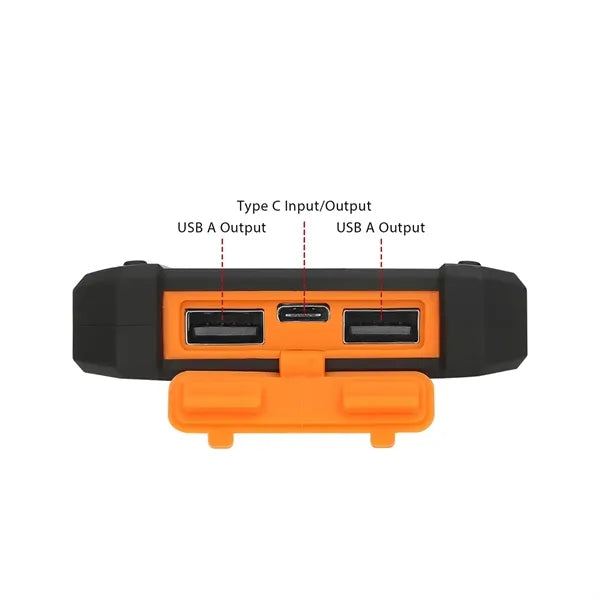 8000mAh Eco Friendly Solar Powered Power Bank With LED Light