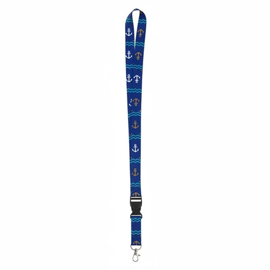 3/4'' Polyester Lanyard With Safety Breakaway & Badge Holder