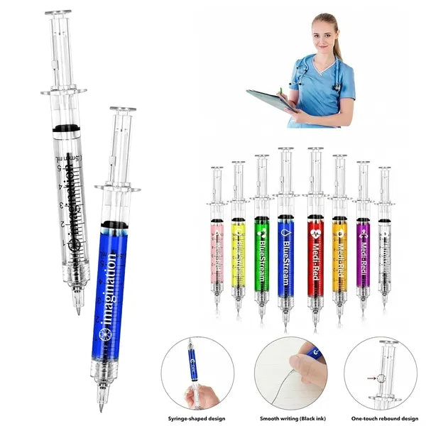 Novelty Syringe Shaped Ballpoint Pen
