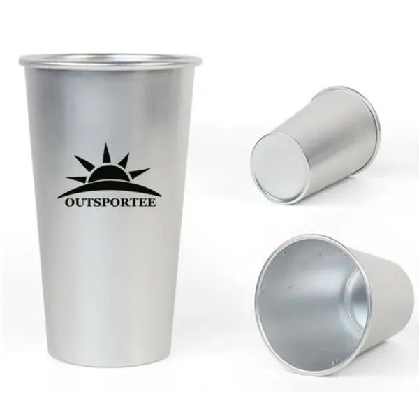 15oz Cold-Activated Color Changing Aluminum Cup Beer Glass