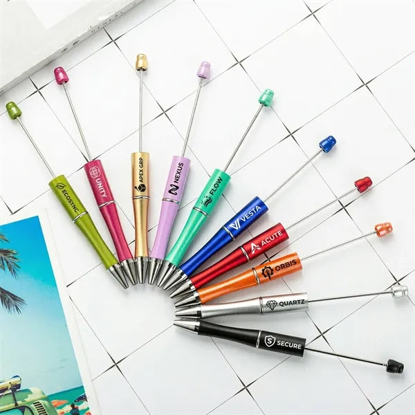 Plastic Beadable Ballpoint Pens DIY Multicolor