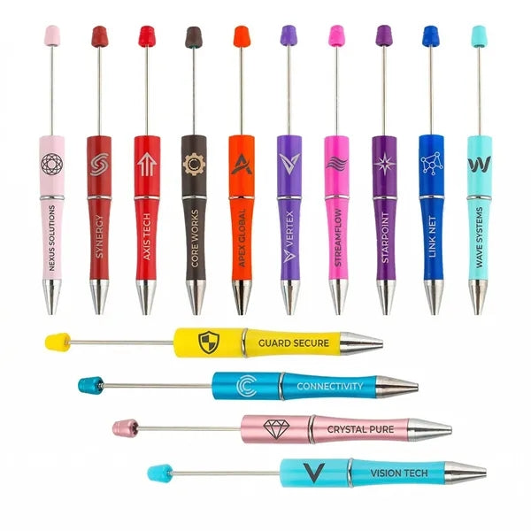 Plastic Beadable Ballpoint Pens DIY Multicolor