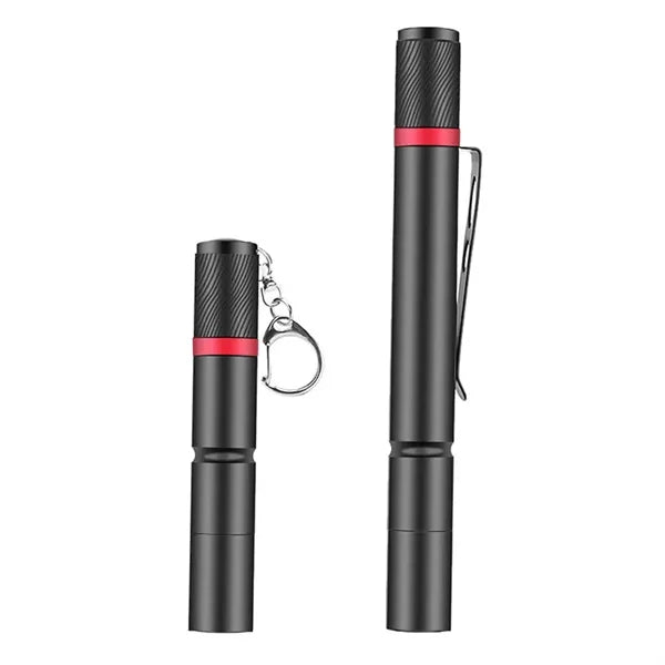 High-Lumen LED Pen Light Aluminum Alloy Flashlight with Clip