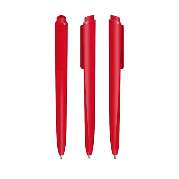 A pen with a triangular handle