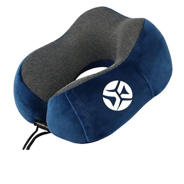 Memory Foam Neck Pillow with Logo