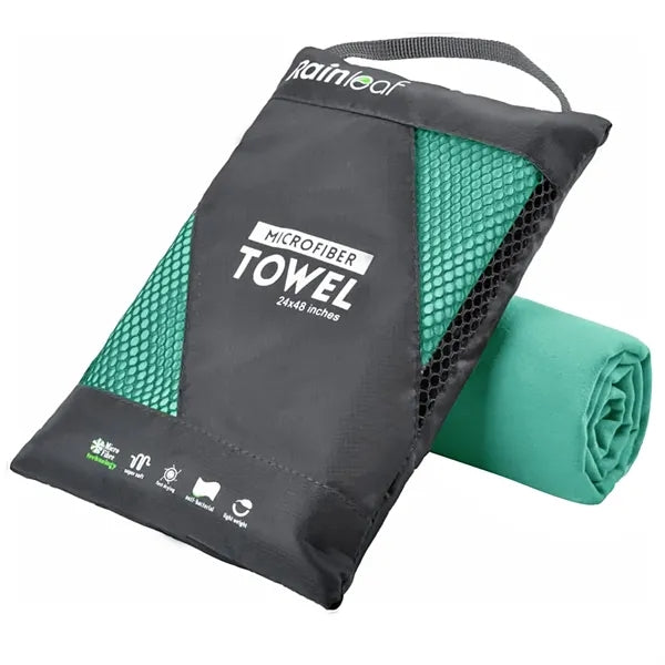Logo Microfiber Quick-Dry Beach Towel