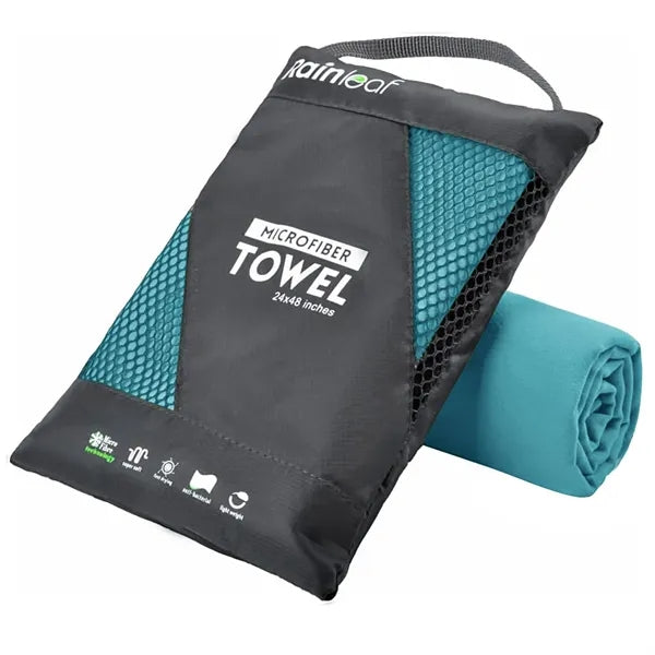 Logo Microfiber Quick-Dry Beach Towel