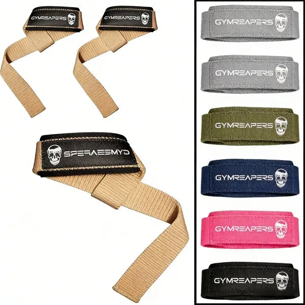 Logo Nylon Weightlifting Wrist Straps