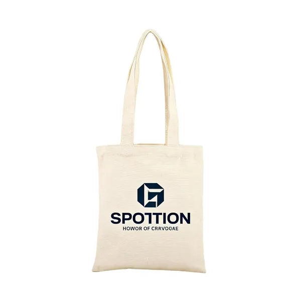 Logo Canvas Tote Bag with Advertising Print