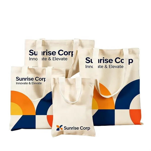 Logo Canvas Zipper Bag