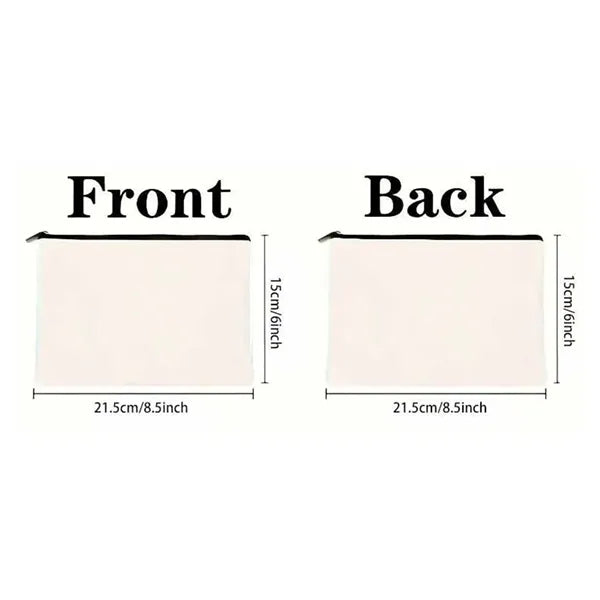 Multi-Purpose Canvas Zipper Makeup Bags