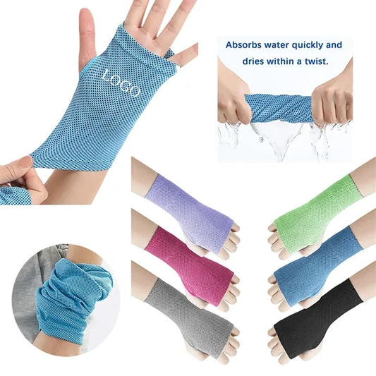 Cooling Wrist Sleeves Sweatbands for Sports