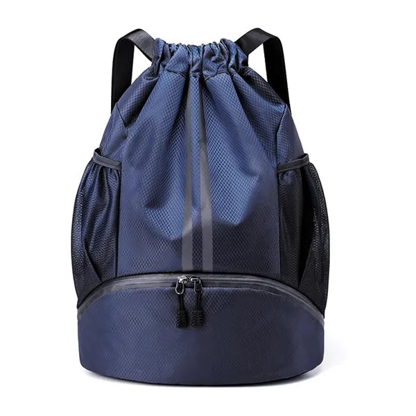 Logo Oxford Drawstring Sports Bag Gym Sack Backpack